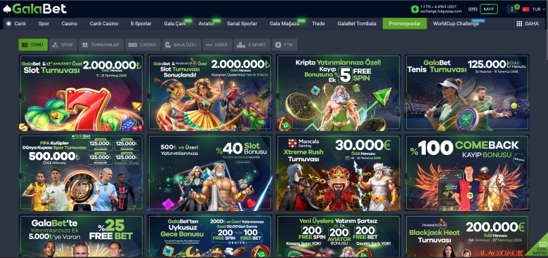 Galabet Casino'da bonuslar
